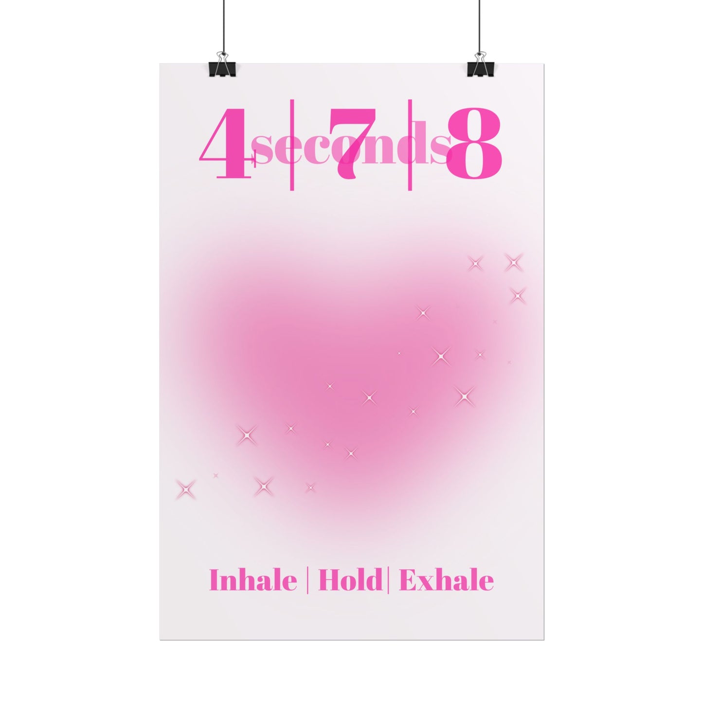 4-7-8 Breathing Poster