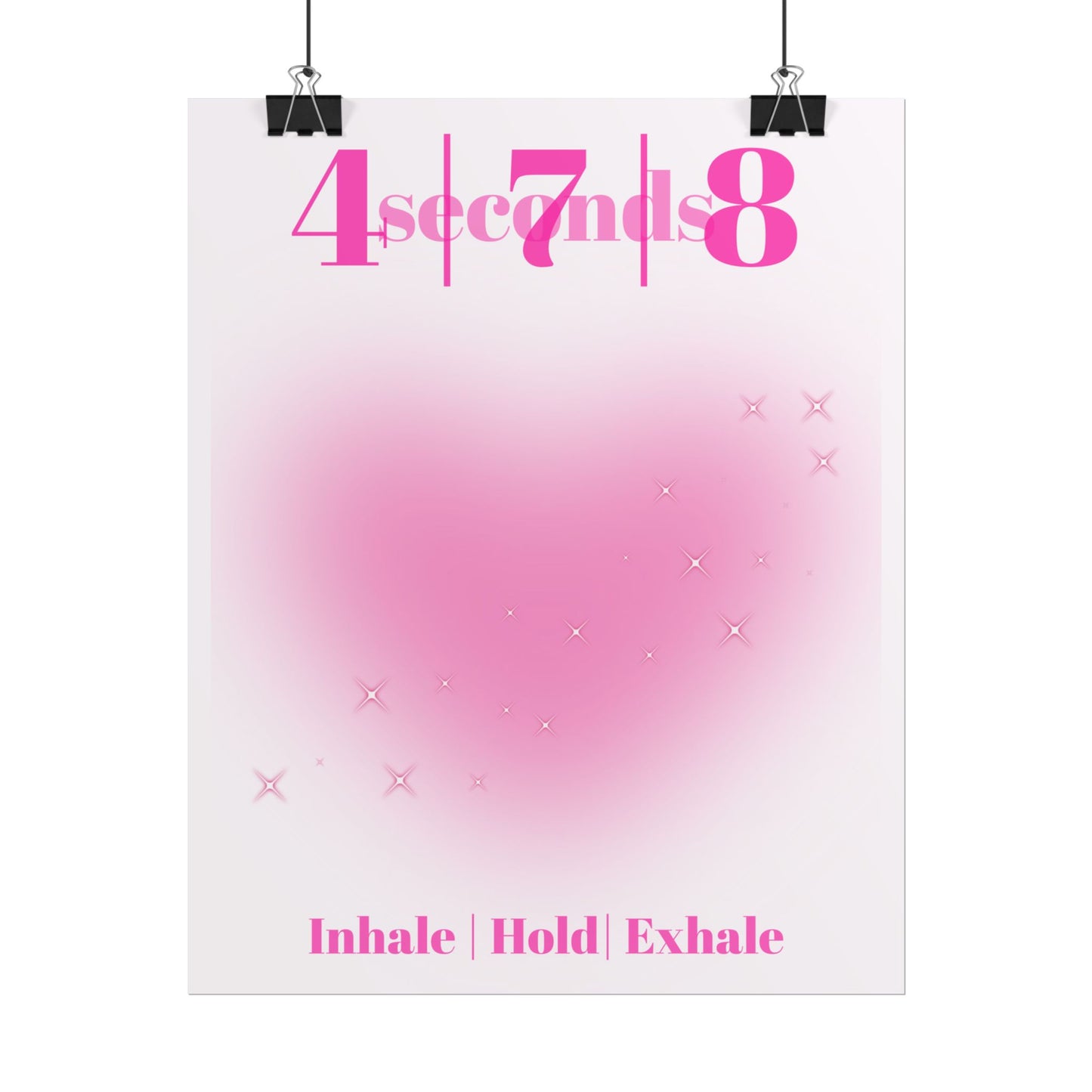 4-7-8 Breathing Poster