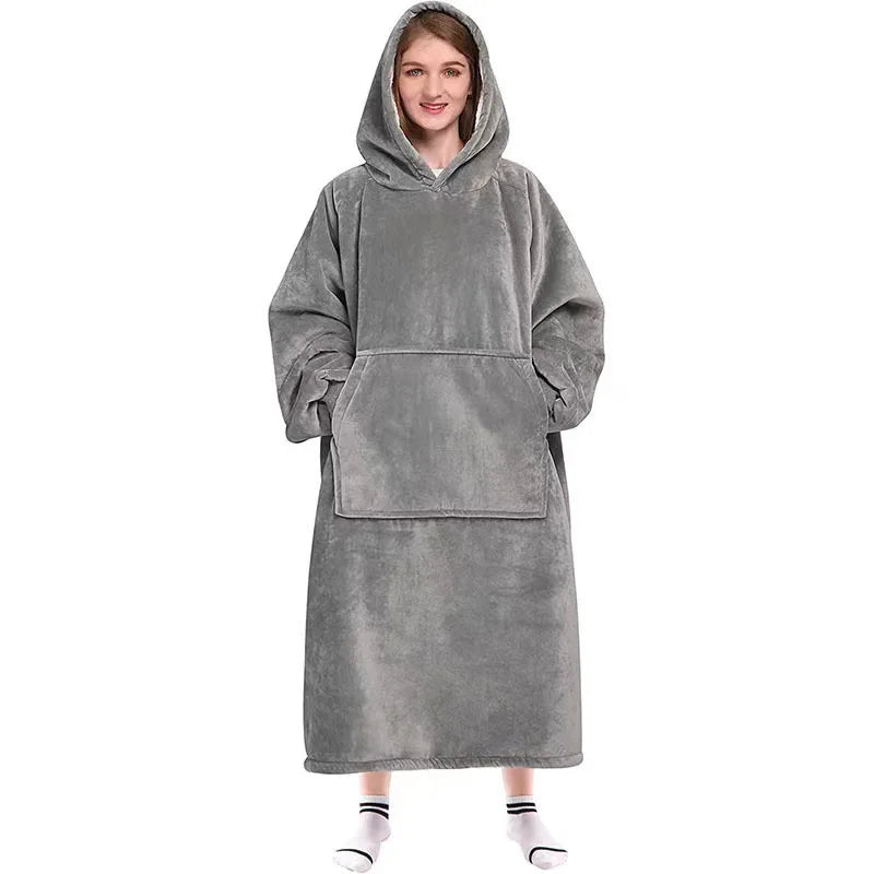 Oversize Long Blanket Hoodie