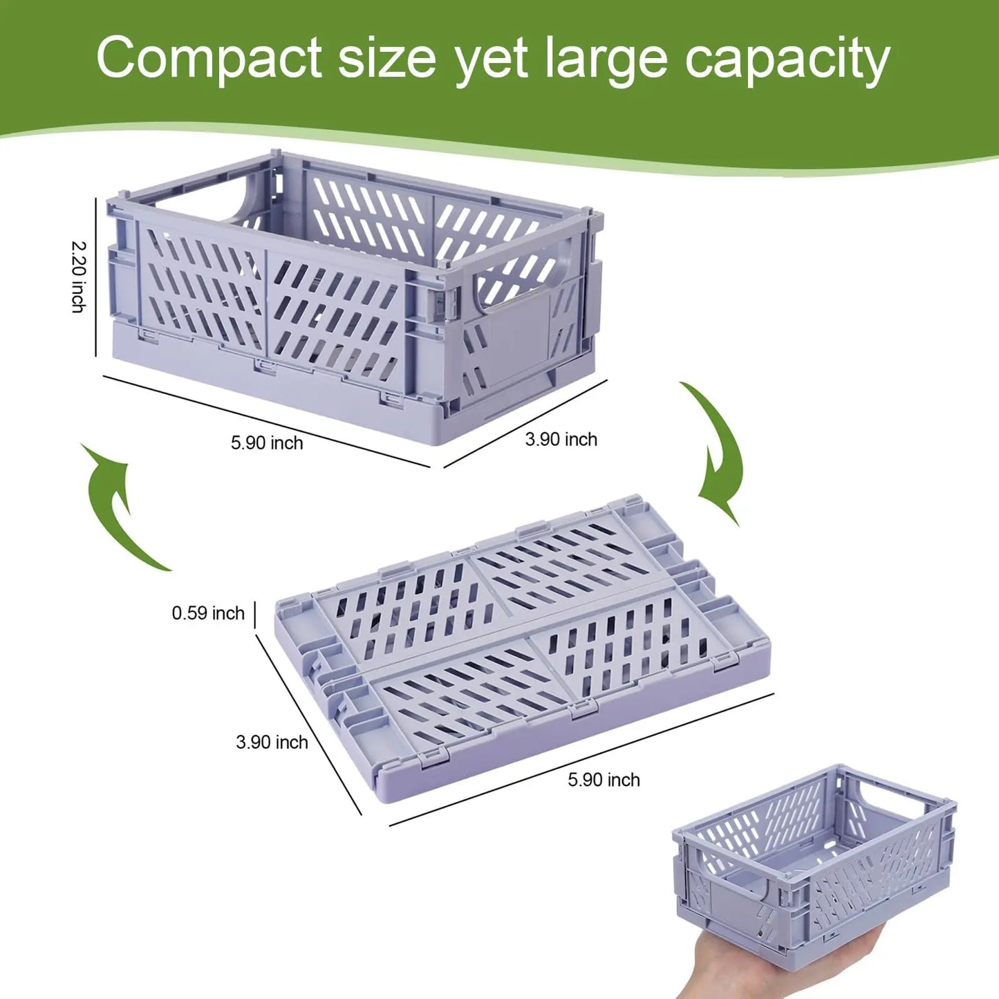 Pastel Collapsible Storage Crates