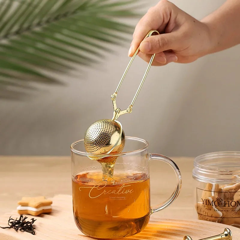 Press Stainless Steel Tea Ball Infuser