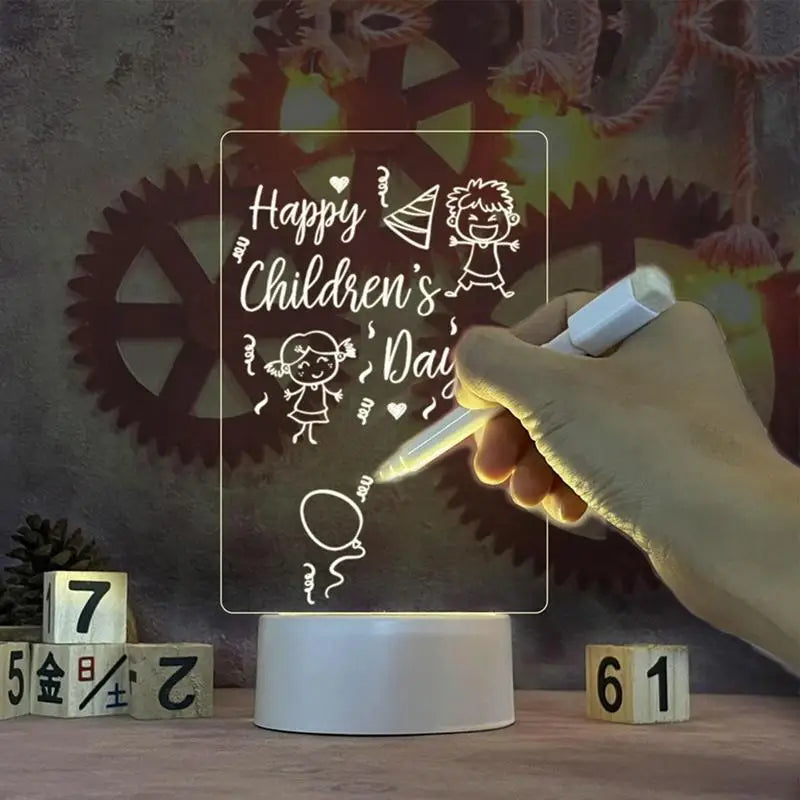 Creative Transparent 2D Acrylic Daily Note Board
