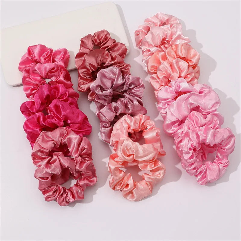 6/10/20pcs Silk Hair Scrunchies