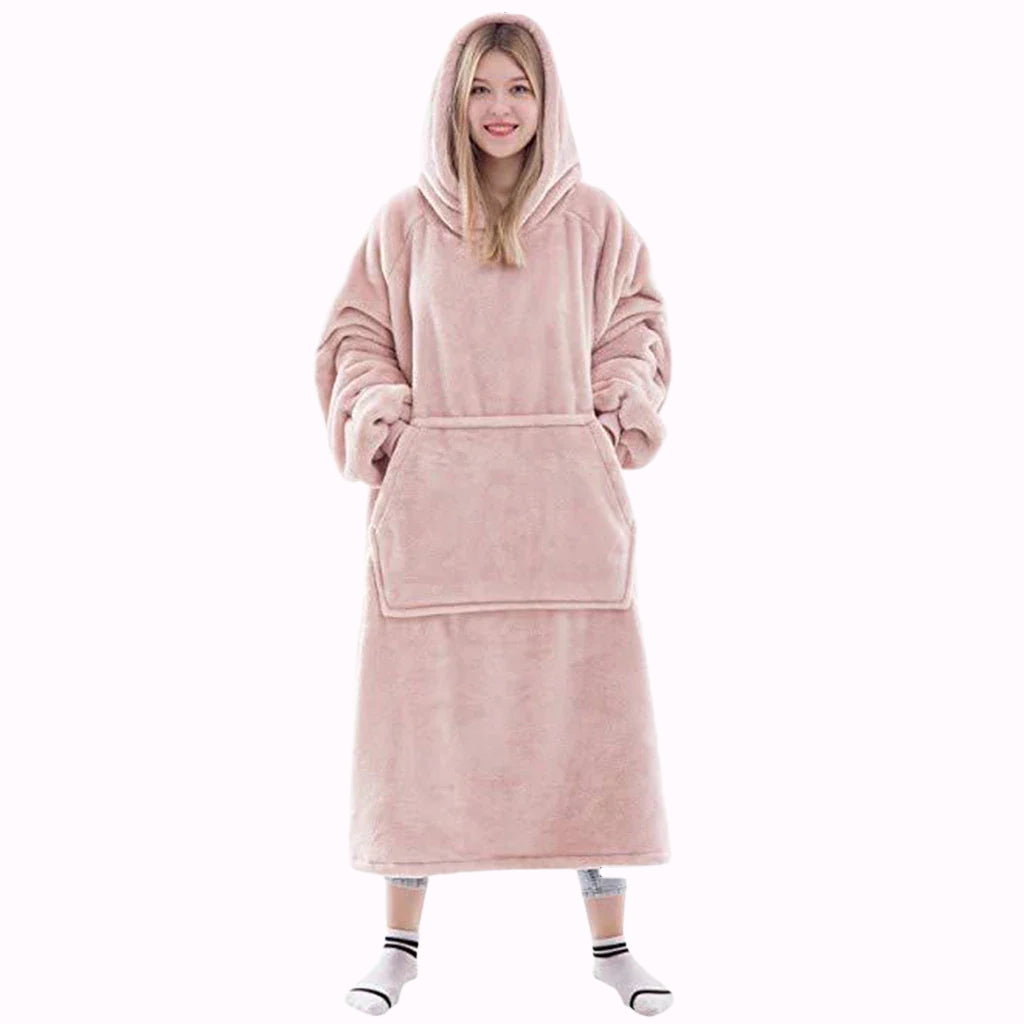 Oversize Long Blanket Hoodie