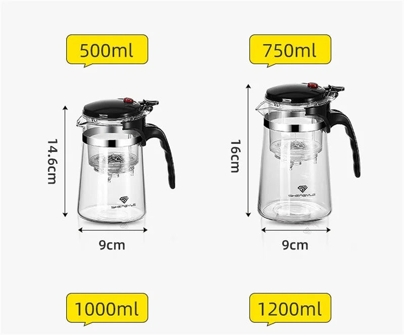 One-click filtering Tea Pot