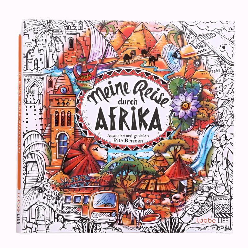 Trip to Africa Coloring Book (96 Pages)
