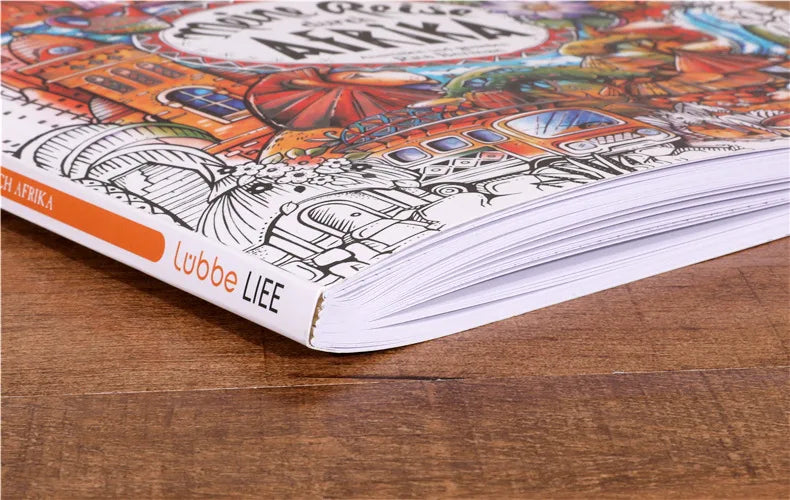 Trip to Africa Coloring Book (96 Pages)