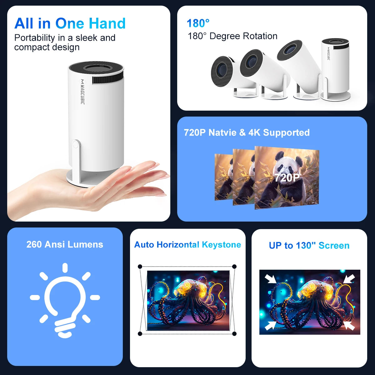 4k Portable Projetor