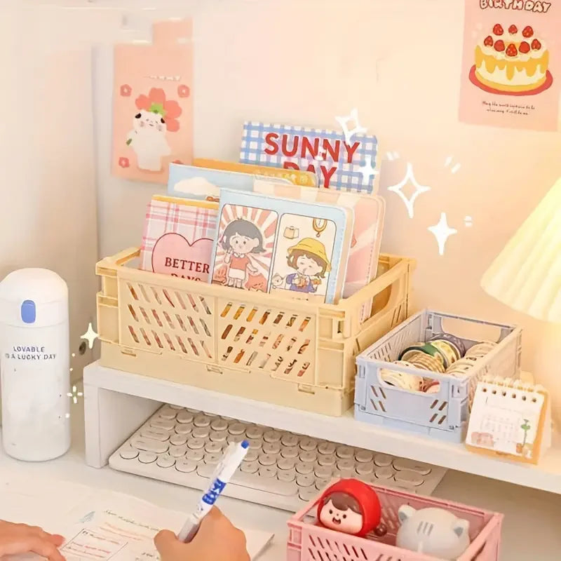 Pastel Collapsible Storage Crates
