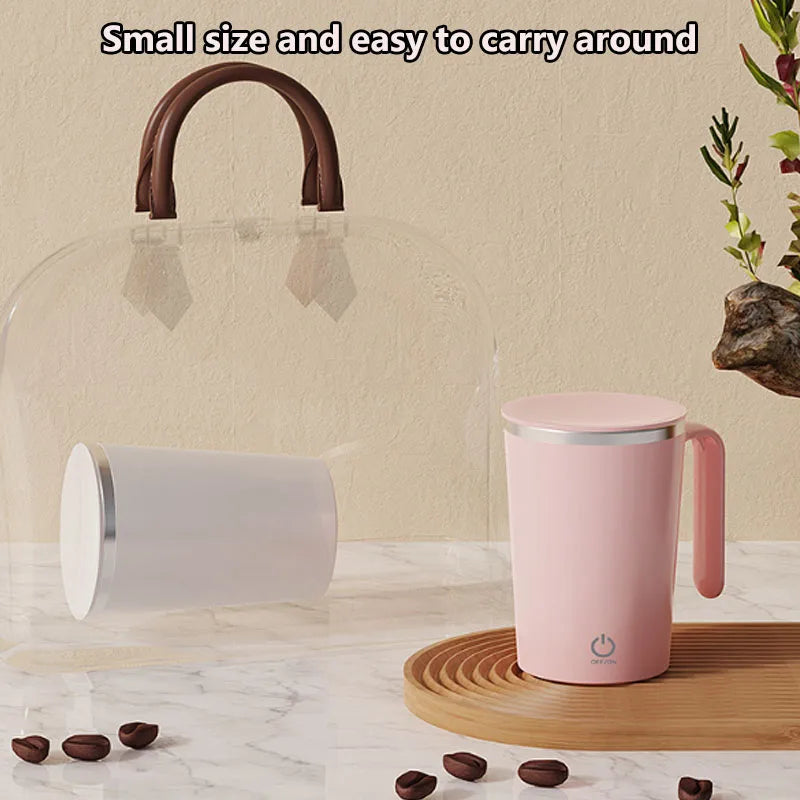 Automatic Self Stirring Mug with Handle