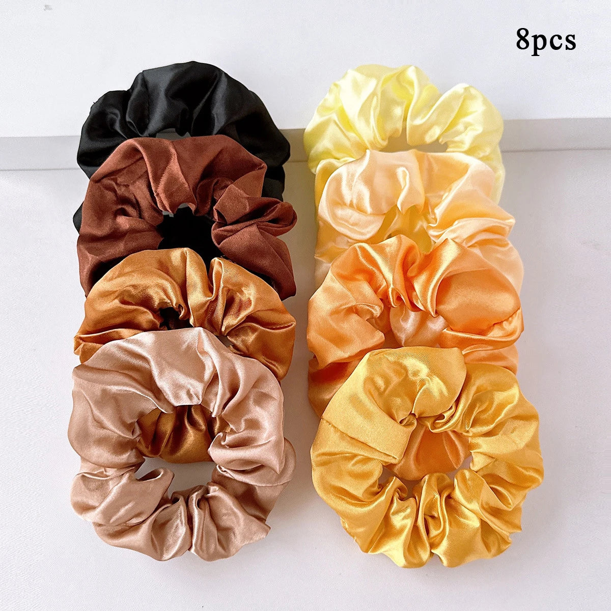6/10/20pcs Silk Hair Scrunchies