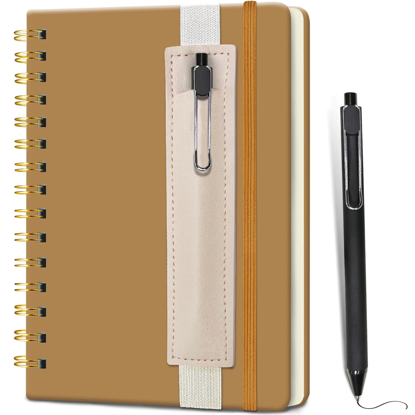 Hardcover Notebook with Pen Holder & Pen