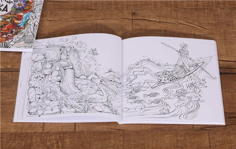 Trip to Africa Coloring Book (96 Pages)