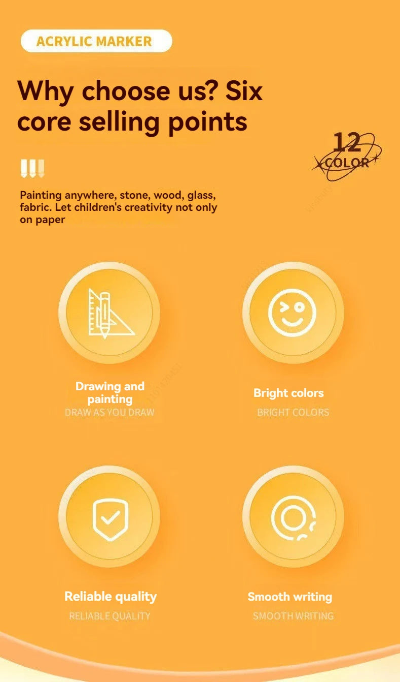 Acrylic Paint Marker Set