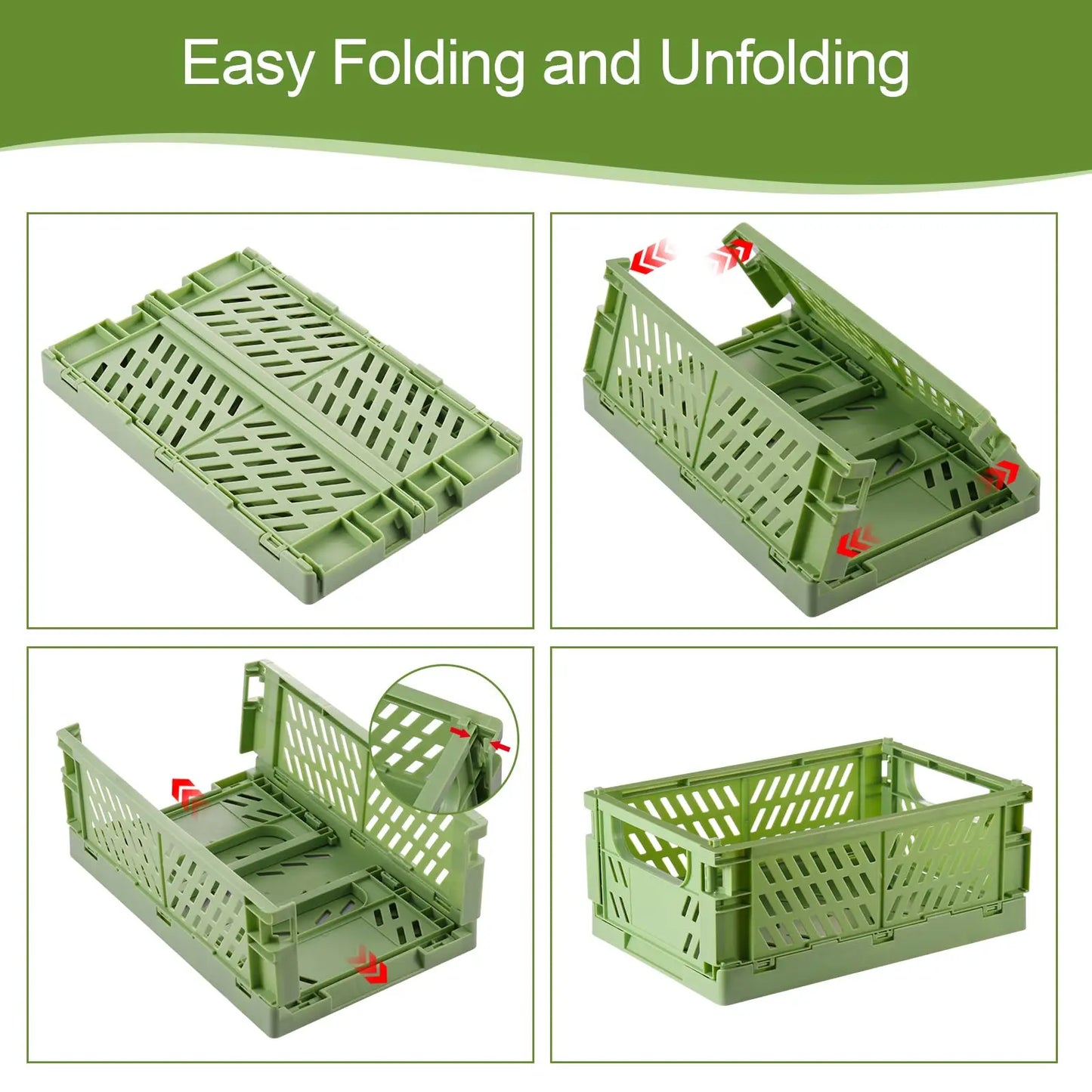 Pastel Collapsible Storage Crates
