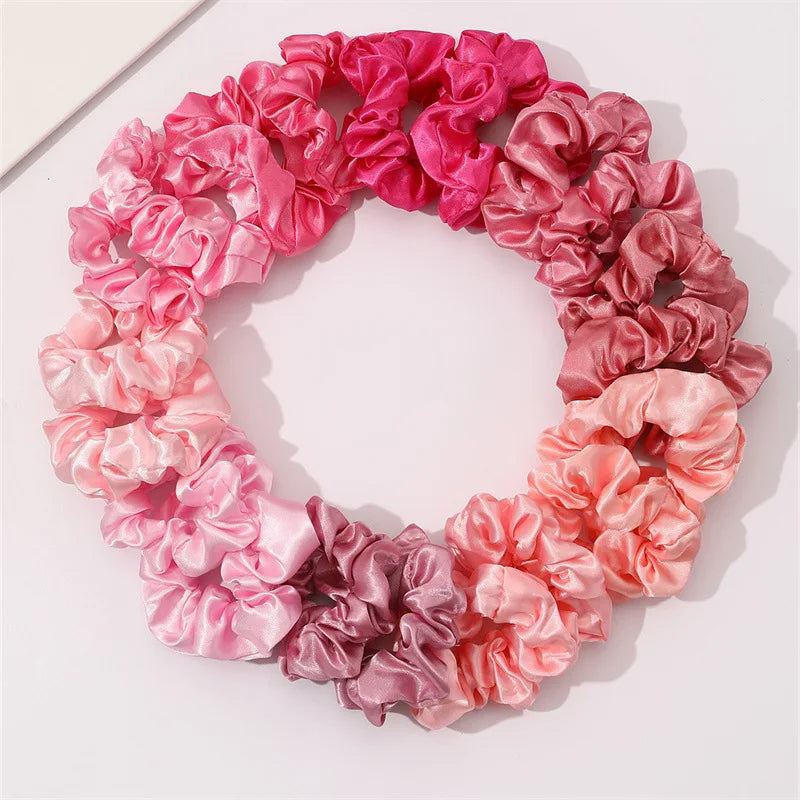 6/10/20pcs Silk Hair Scrunchies