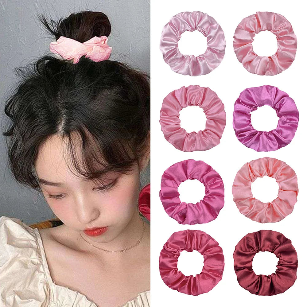 6/10/20pcs Silk Hair Scrunchies