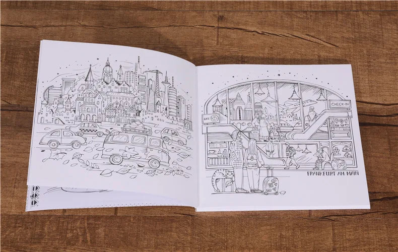 Trip to Africa Coloring Book (96 Pages)