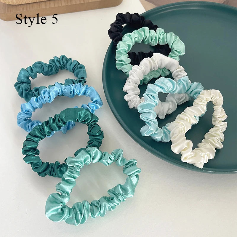 6/10/20pcs Silk Hair Scrunchies
