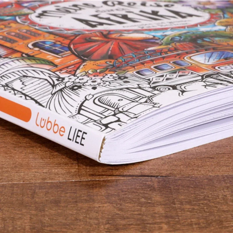Trip to Africa Coloring Book (96 Pages)
