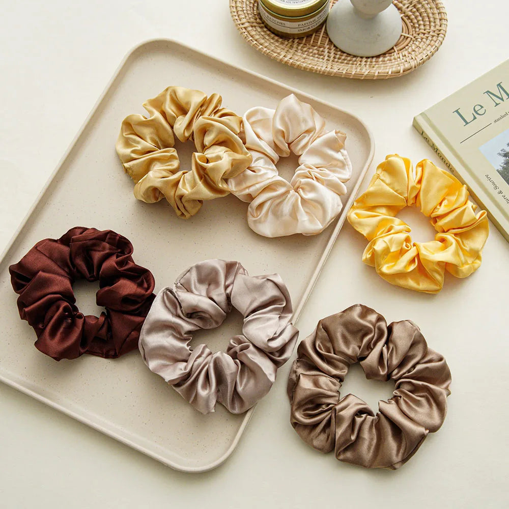 6/10/20pcs Silk Hair Scrunchies