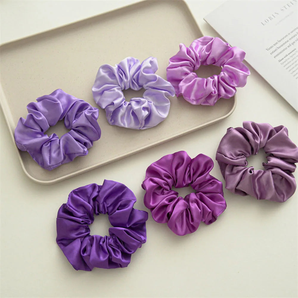 6/10/20pcs Silk Hair Scrunchies