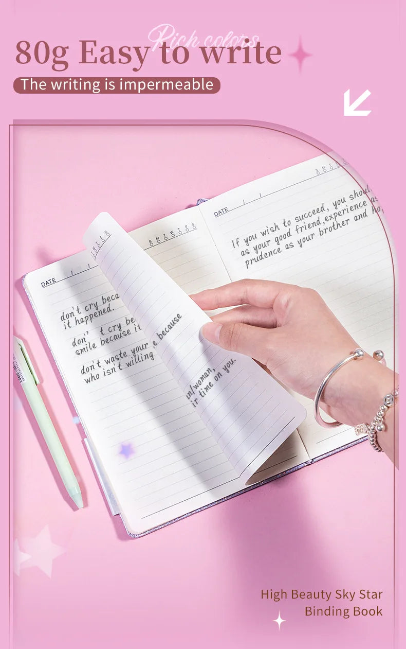 Starry Sky Leather Journal