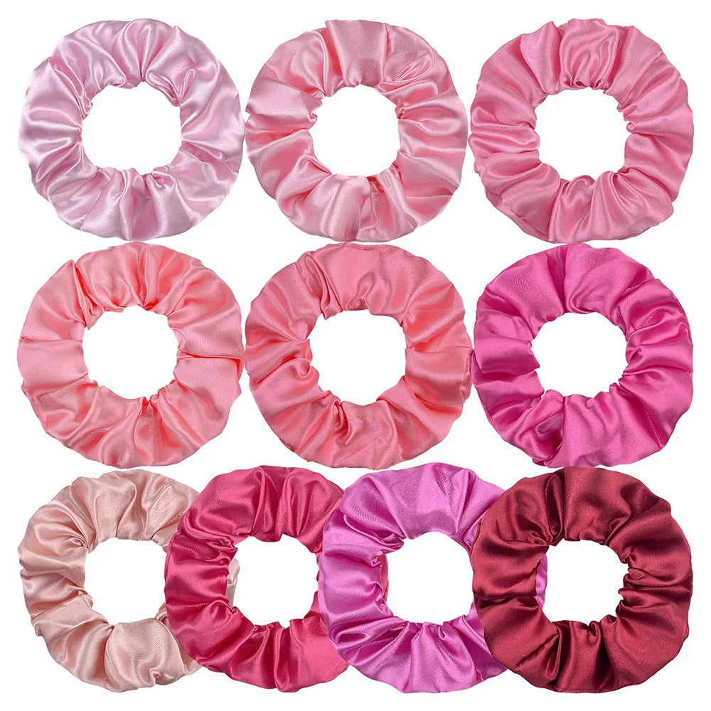 6/10/20pcs Silk Hair Scrunchies