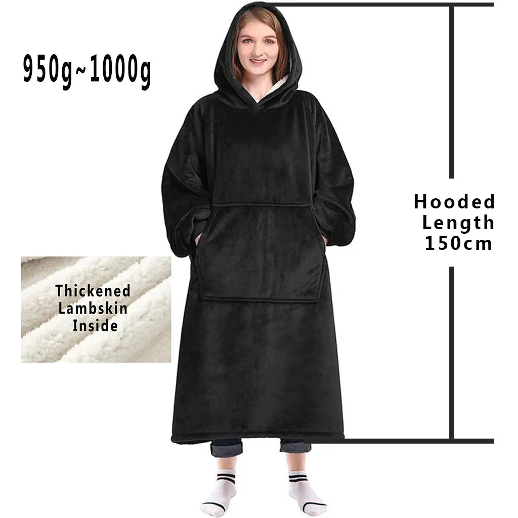 Oversize Long Blanket Hoodie
