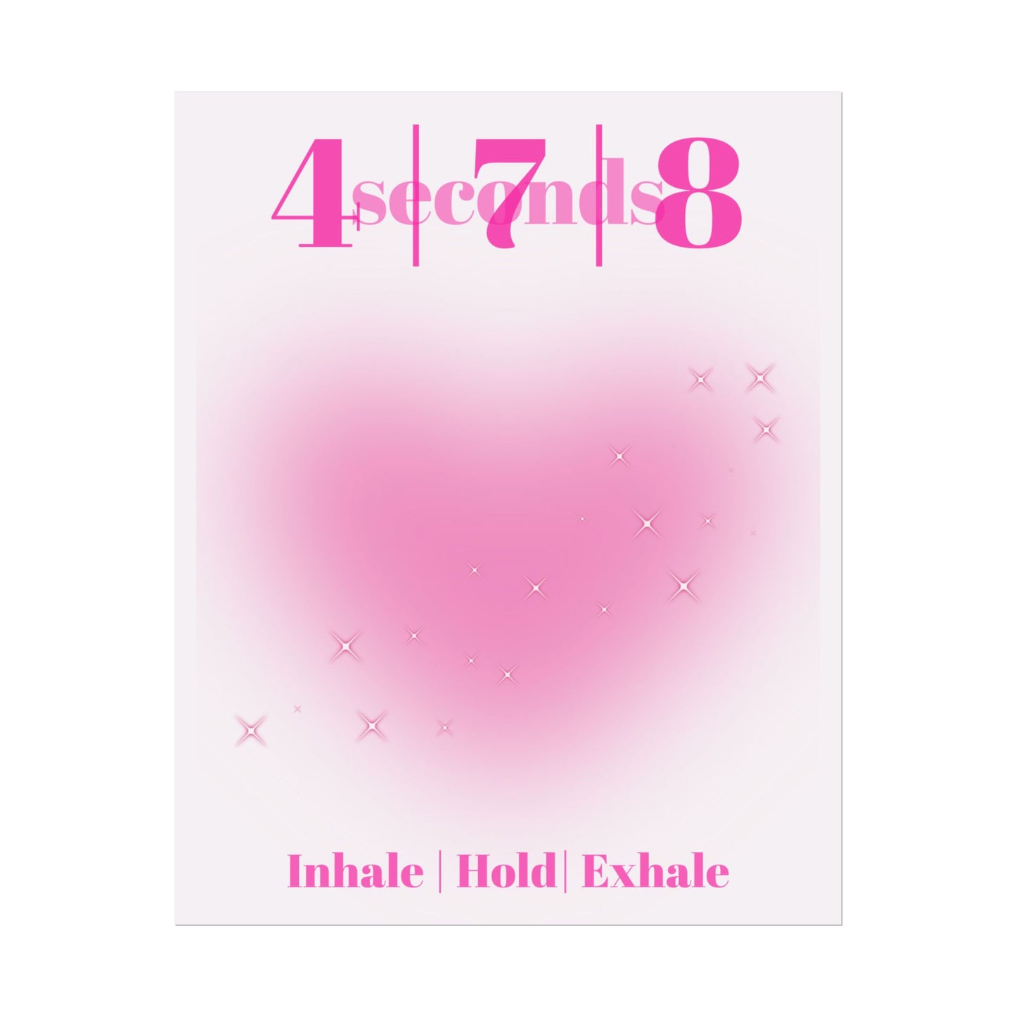 4-7-8 Breathing Poster