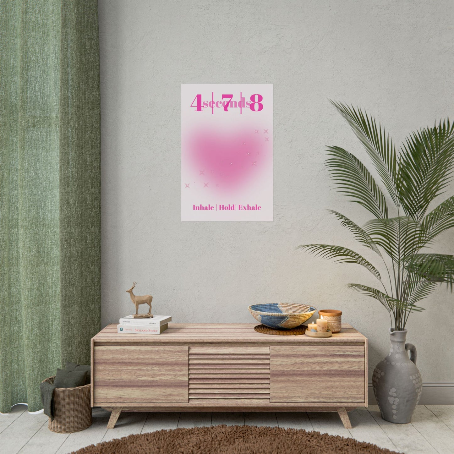 4-7-8 Breathing Poster