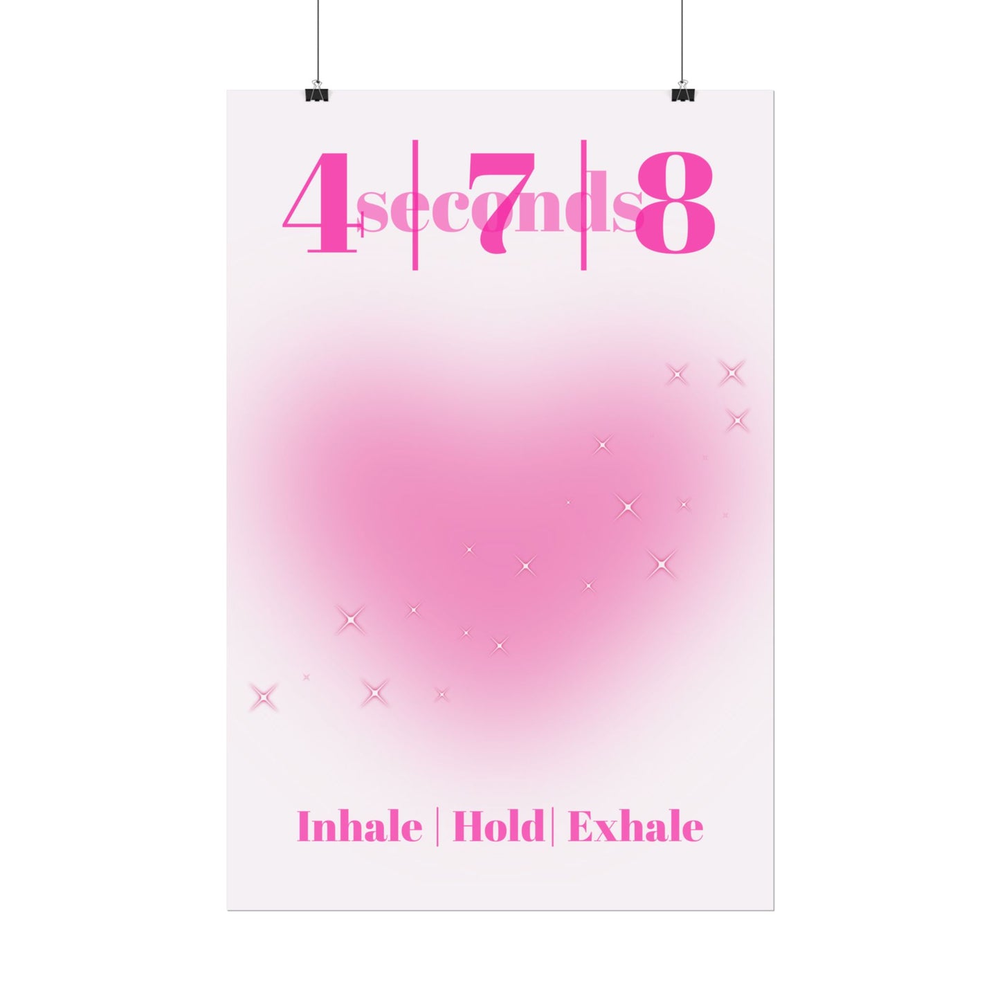 4-7-8 Breathing Poster