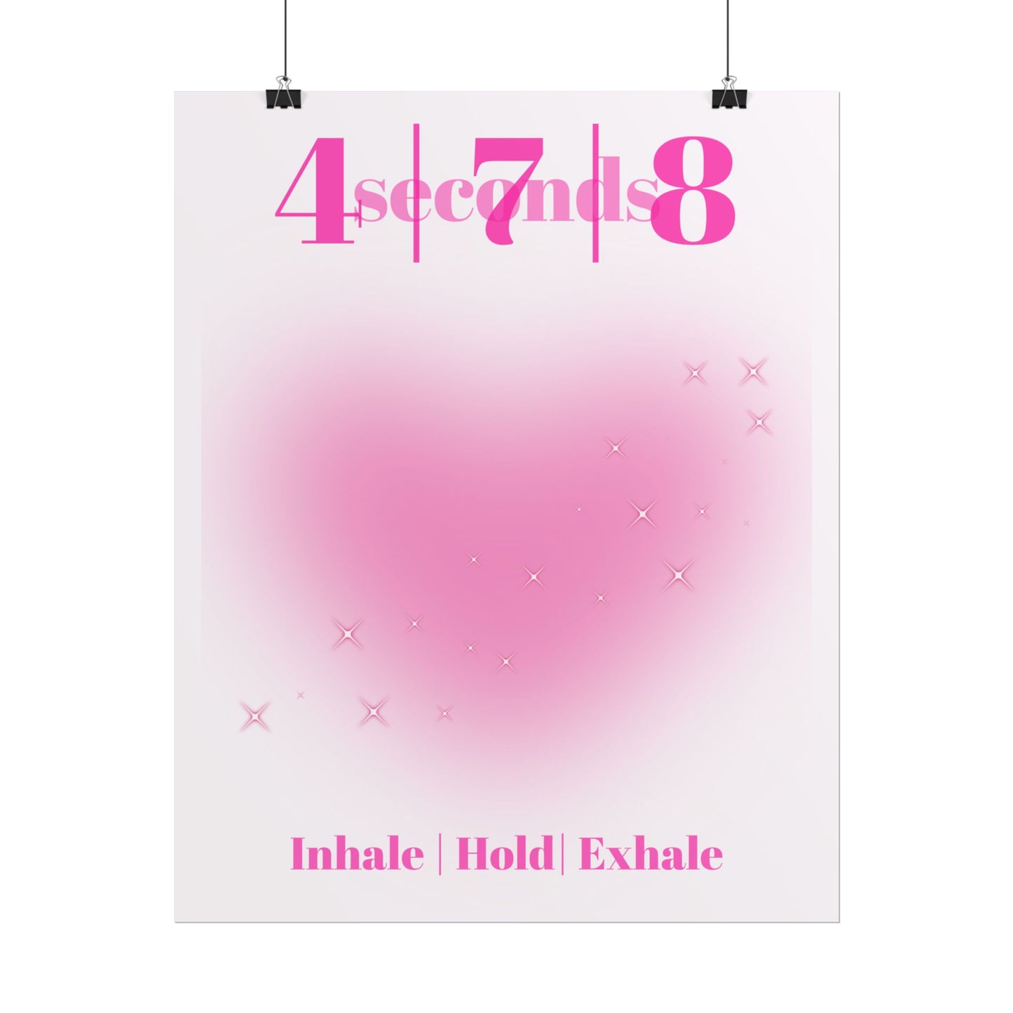 4-7-8 Breathing Poster
