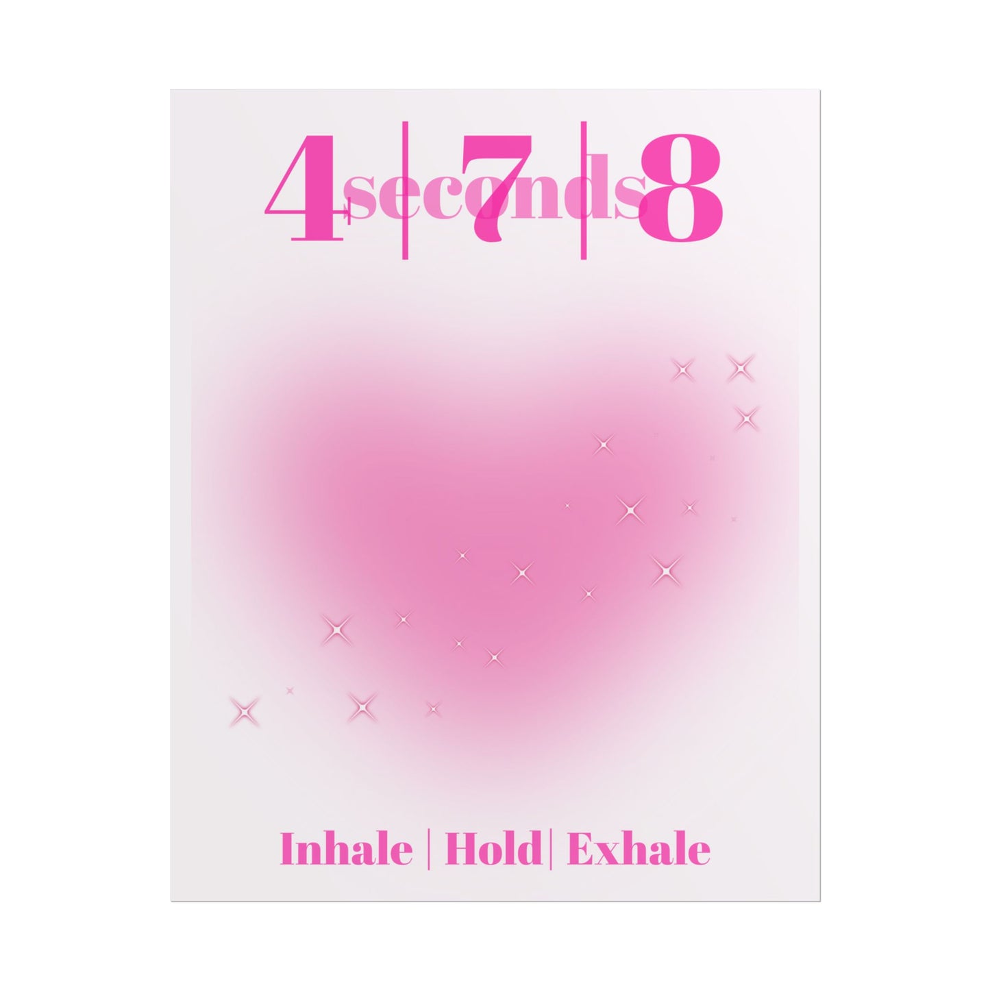 4-7-8 Breathing Poster