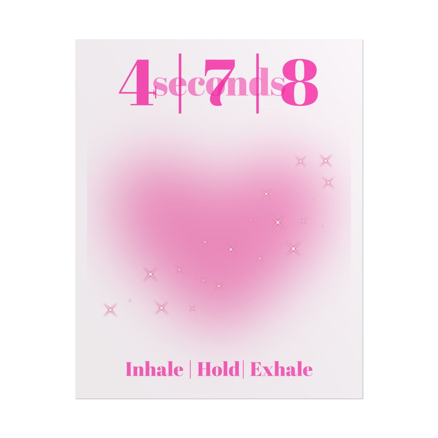 4-7-8 Breathing Poster