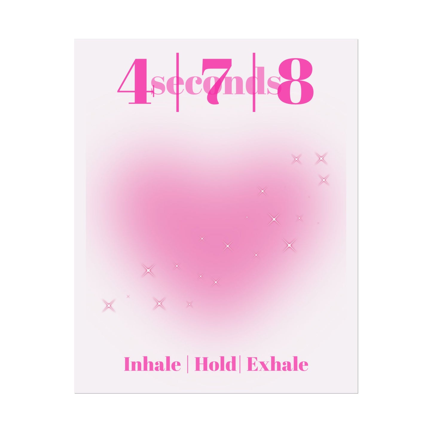 4-7-8 Breathing Poster