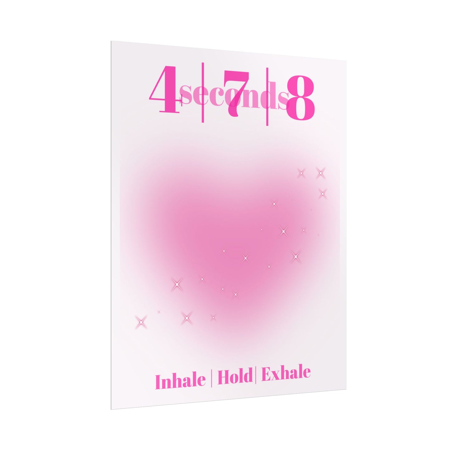 4-7-8 Breathing Poster