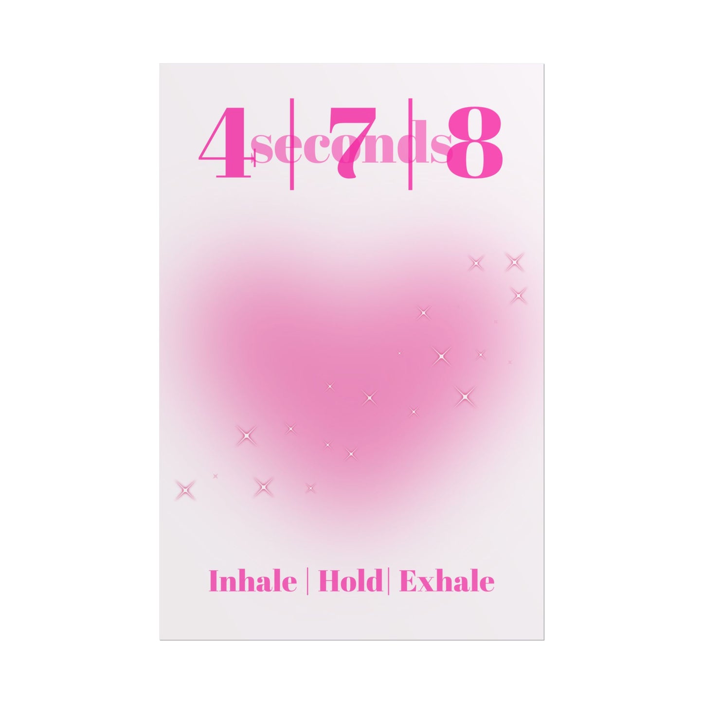 4-7-8 Breathing Poster