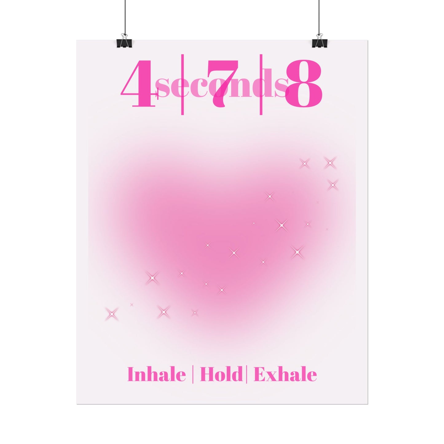 4-7-8 Breathing Poster