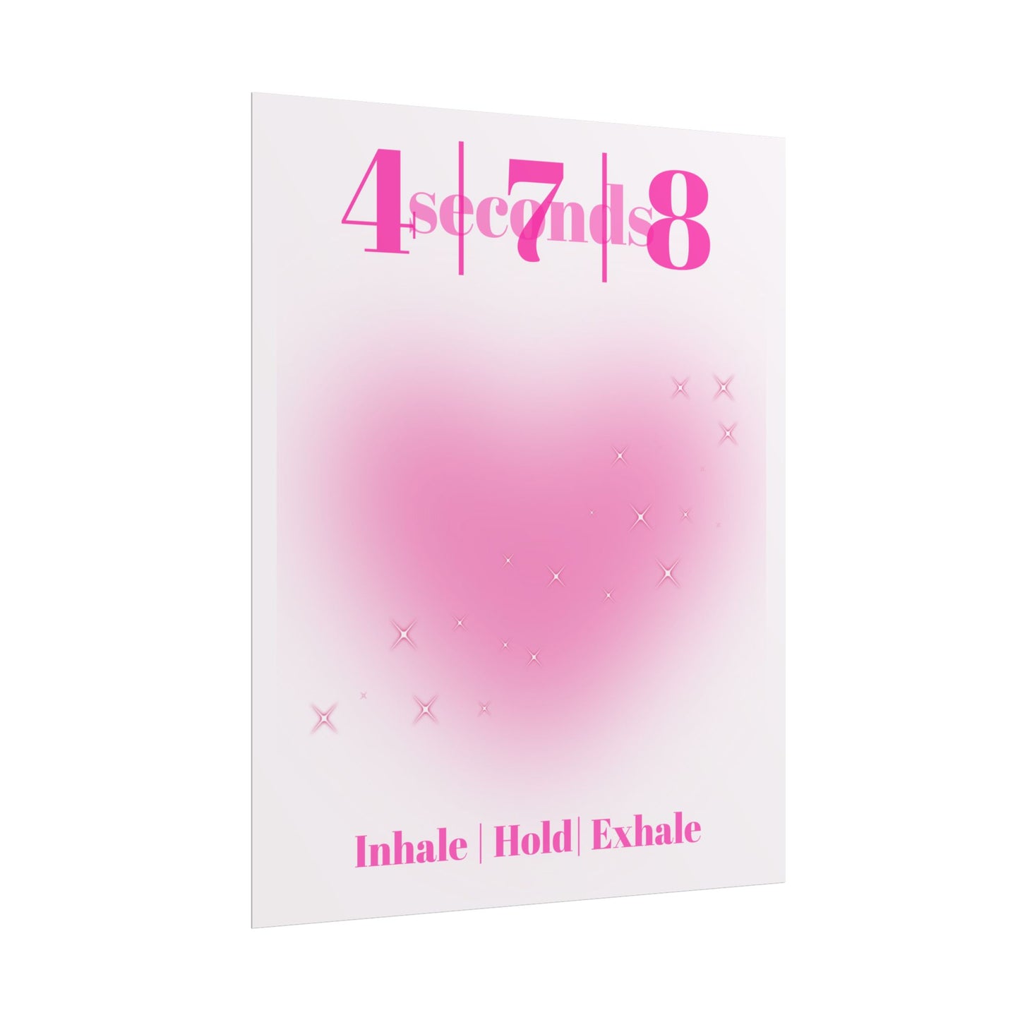 4-7-8 Breathing Poster