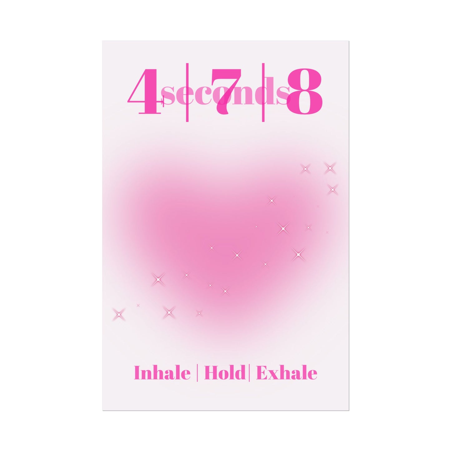 4-7-8 Breathing Poster