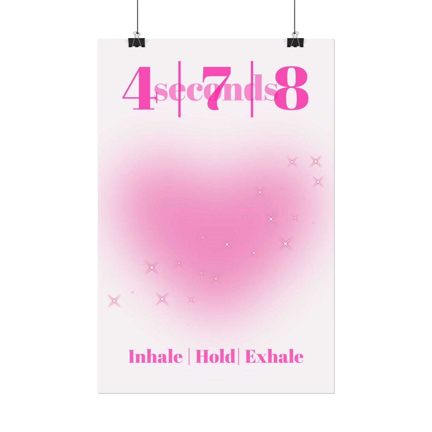 4-7-8 Breathing Poster