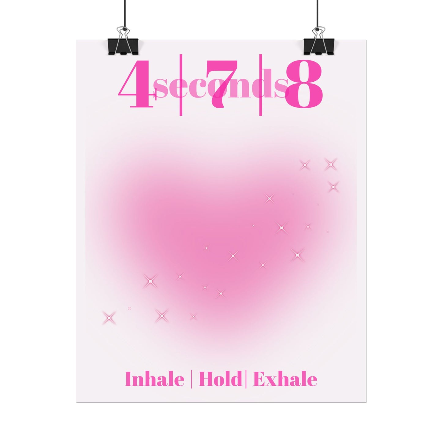 4-7-8 Breathing Poster