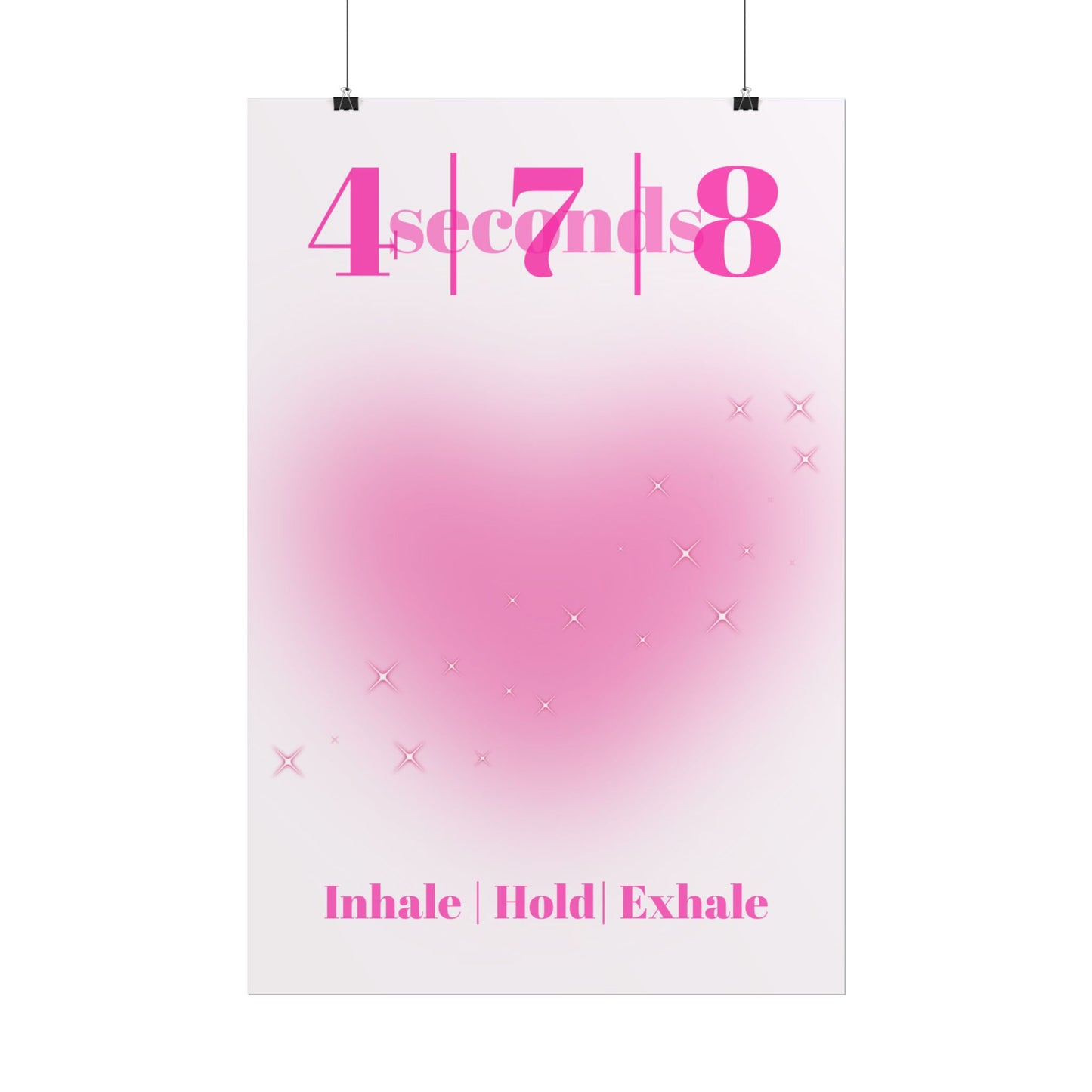 4-7-8 Breathing Poster