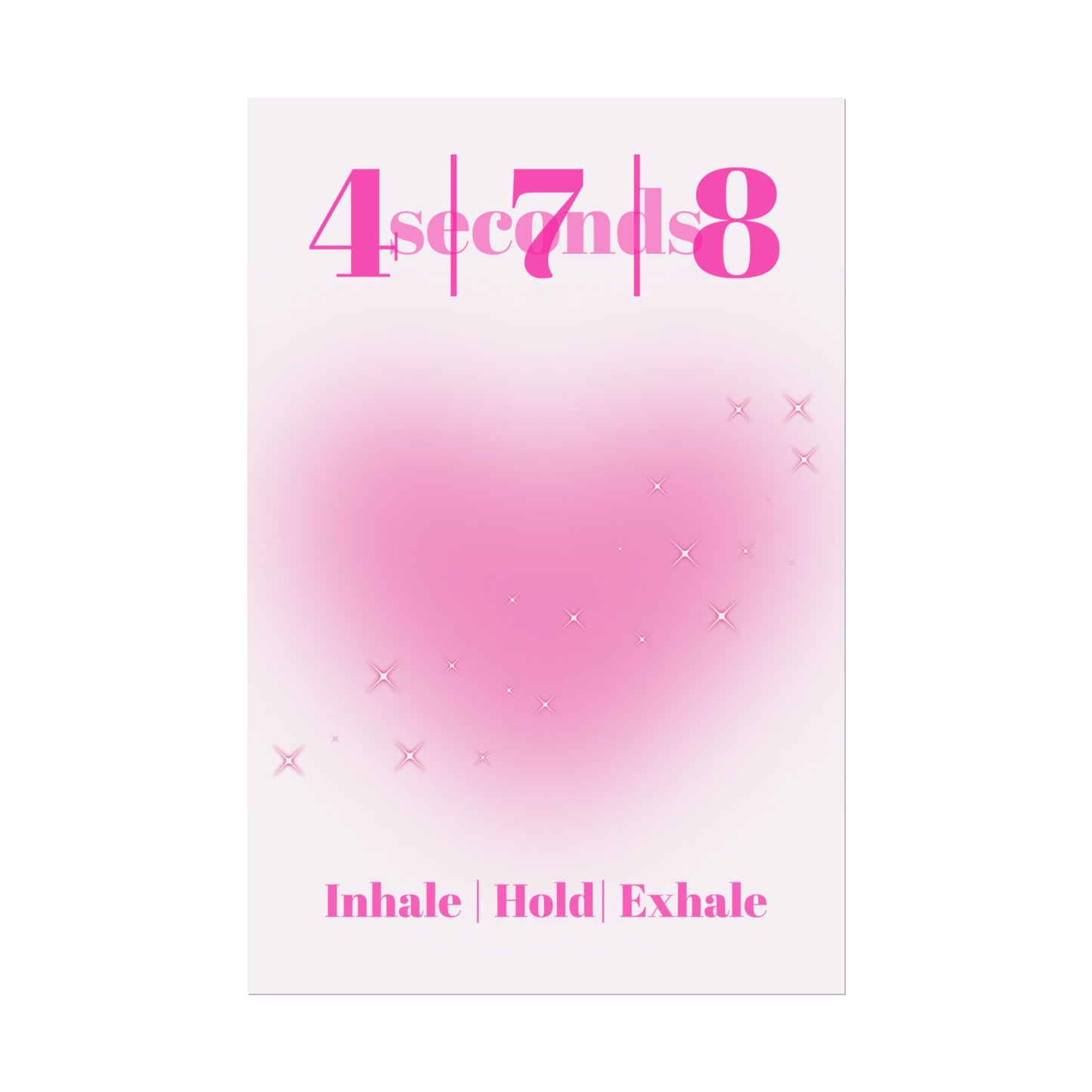 4-7-8 Breathing Poster