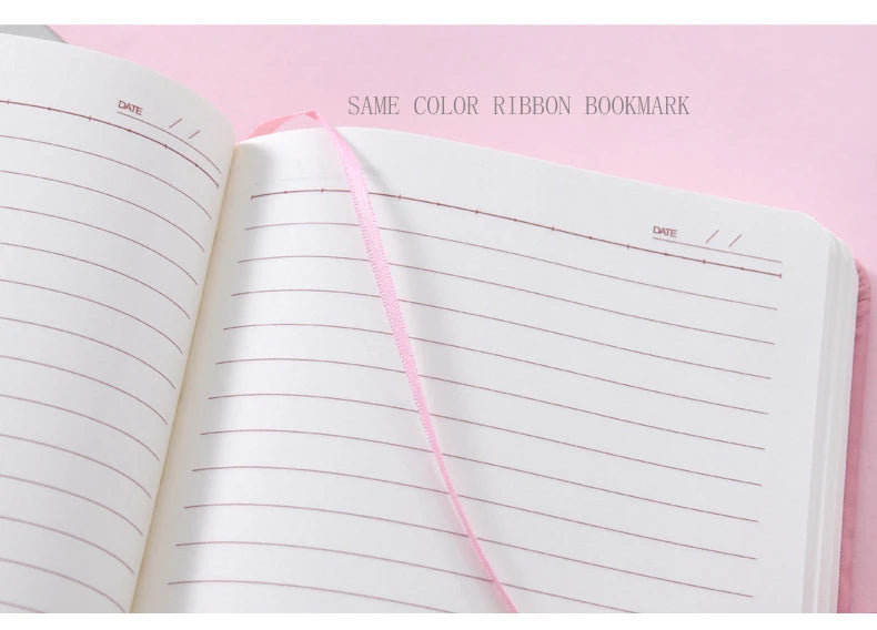 Cute Notebook with Heart Locket