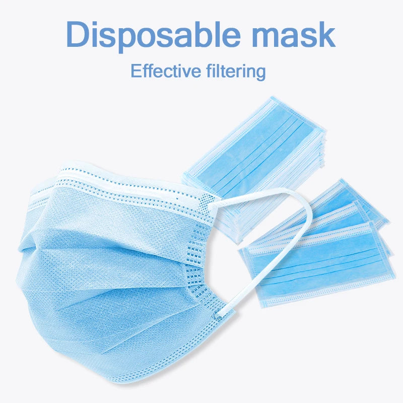 Disposable Earloop 3 Layered Protective Mask