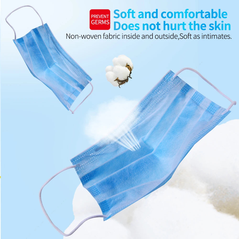 Disposable Earloop 3 Layered Protective Mask