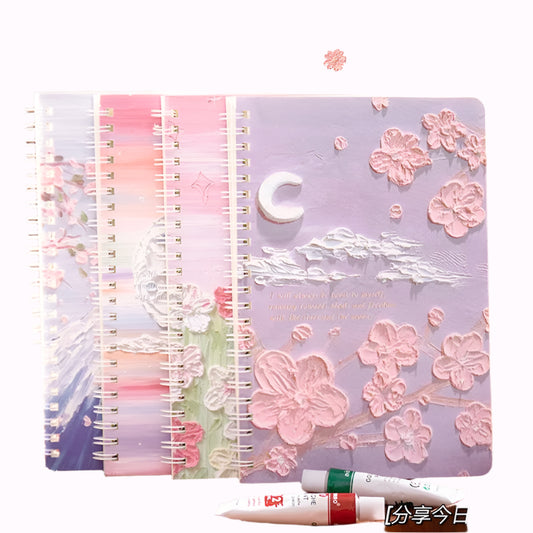 4 Book/Set A5 Coil Lined Notebook