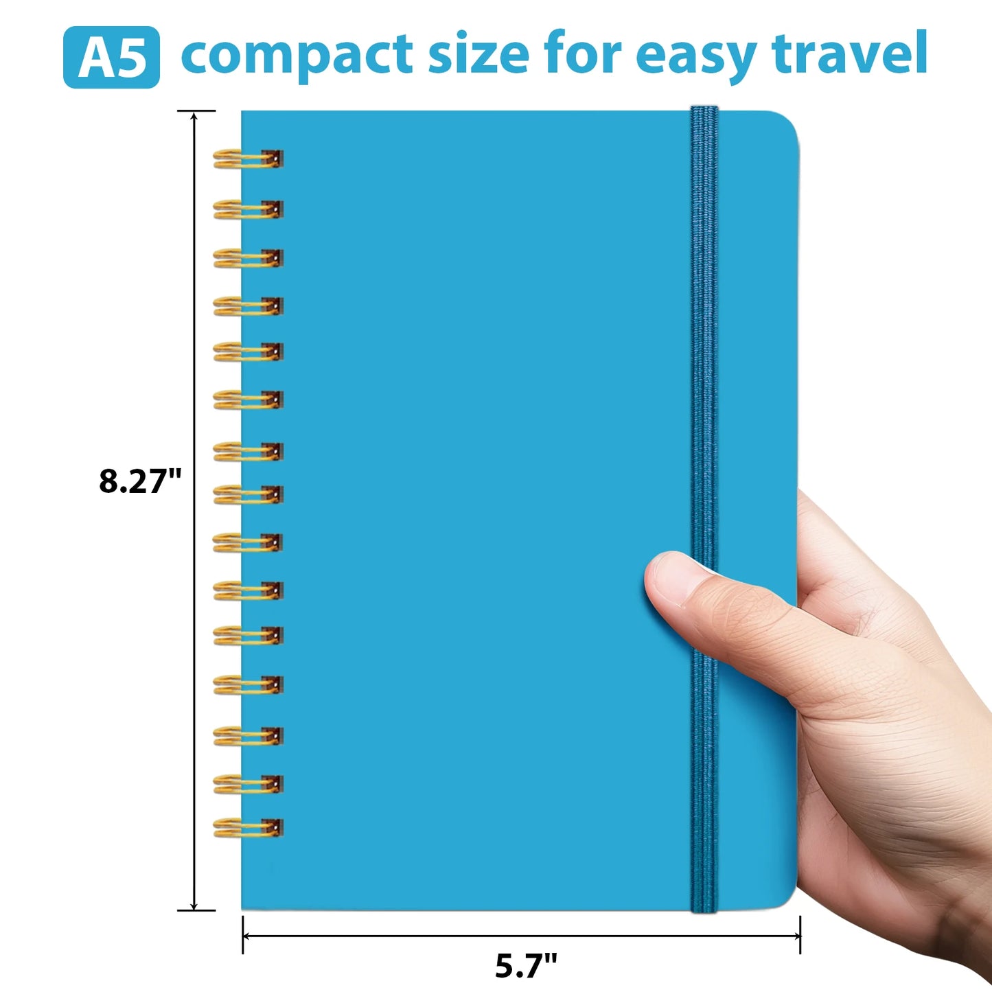 Hardcover Notebook with Pen Holder & Pen